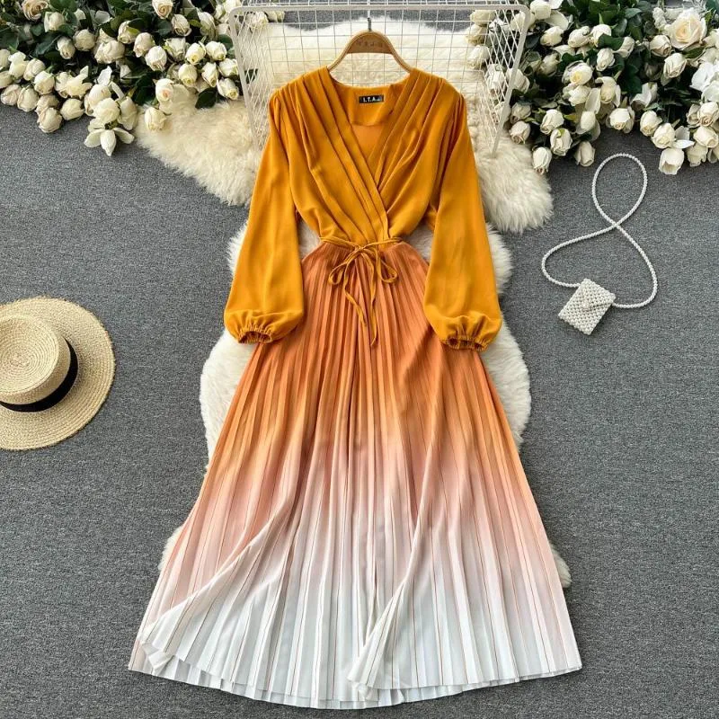 knee length dresses for ladies Multicolor Flounce Sleeve Floral Maxi Dress