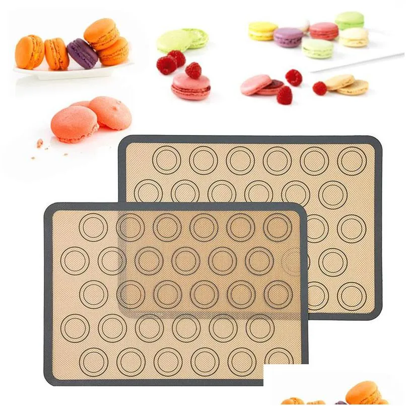 42x30cm perforated silicone baking mat nonstick oven sheet liner bakery tool for cookie /bread/ macaroon kitchen bakeware accessories