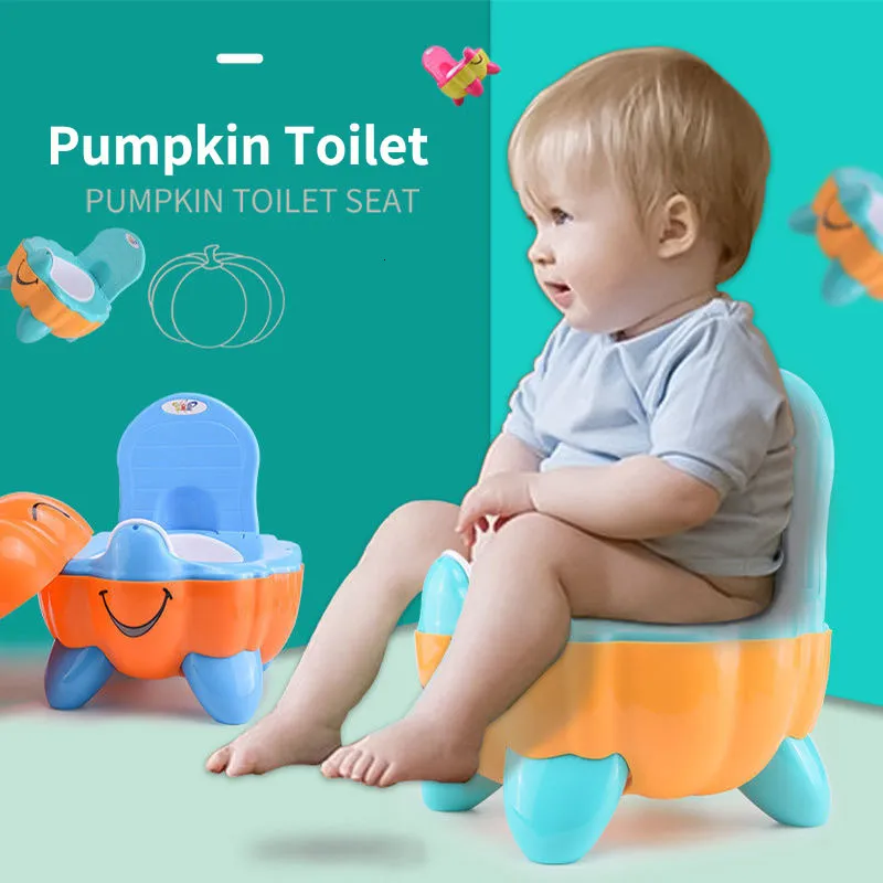 Pokrywa siedziska przenośna toaleta dynia kształt dziecięce nocnikowa kreskówka Trener toaletowy dla dziecięcego dziecięcego dzieci w toalecie fotelik treningowy 230227