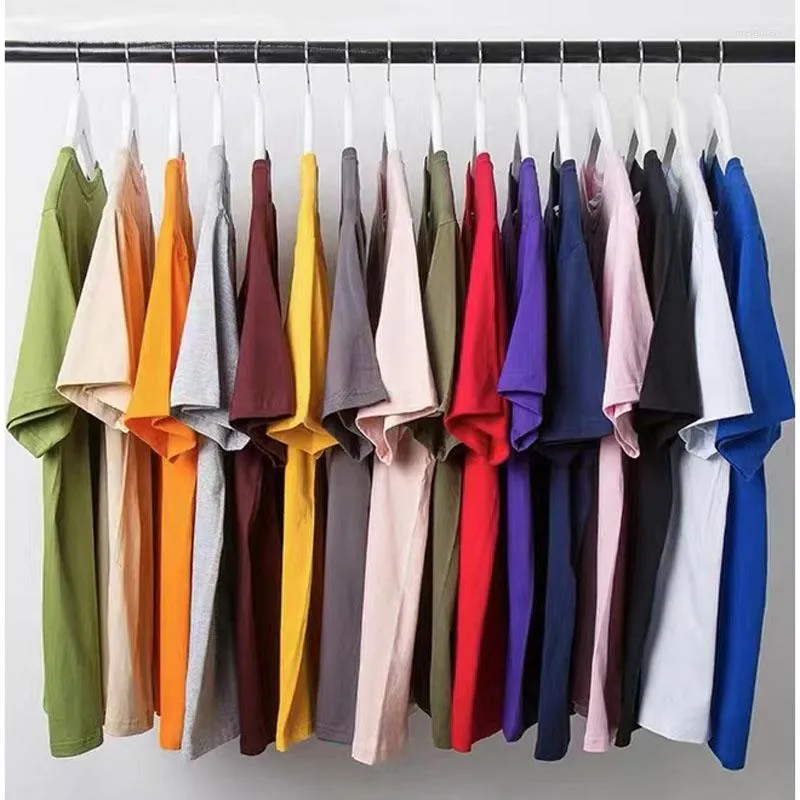 Dames t shirts zomer dames tops pure katoenen vaste kleur 24 soorten shirts met korte mouwen losse casual oversized