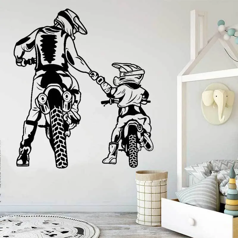 Boys Room Bike Wall Art Save Big On Bulk Motocross Wall Stickers