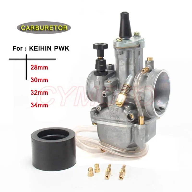 Система топлива для мотоциклов 2T 4T Universal Keihin Pwk Carburetor 21 24 26 28 30 32 34 мм с питательной струей для гоночного мотора