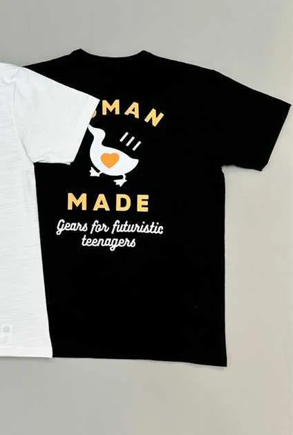 Heren T-shirts 2023ss Human Made T-shirt Mannen Vrouwen 1 Hoge Kwaliteit Hart Print Oversized Hiphop Top Tees Gm