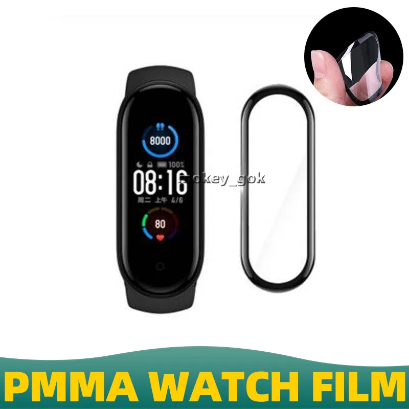 3D المنحنى الحافة الناعمة فيلم واقية واضحة الغطاء الكامل ل Xiaomi ل Mibro X1 A1 Watch Film PMMA مشاهدة الشاشة Band4 5 6 7Pro Color Sports