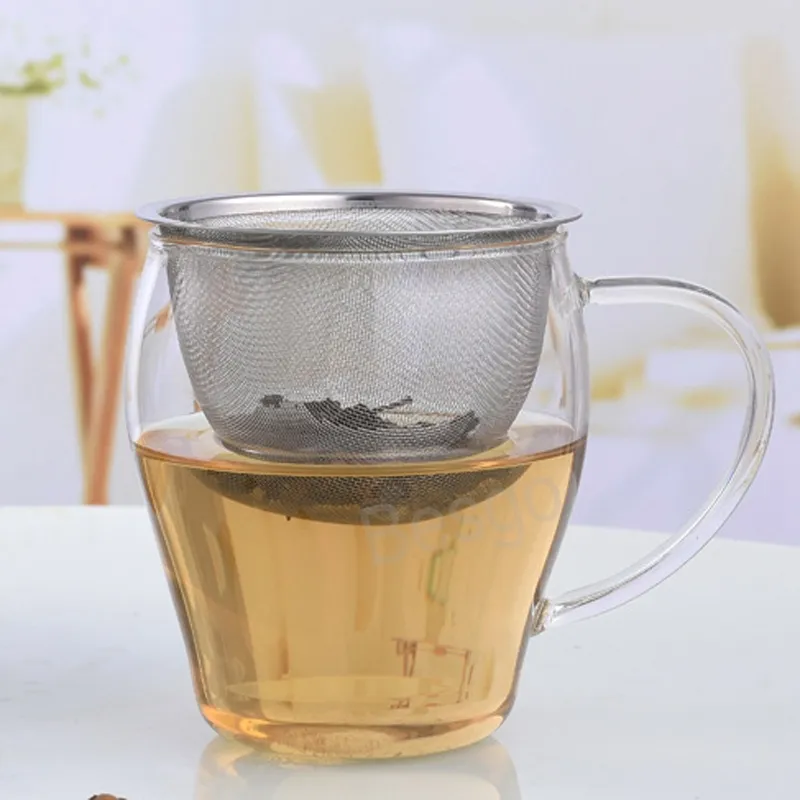 Passoires à thé en maille métallique en acier inoxydable 7,2 cm de diamètre réutilisable infuseur à thé passoire à épices filtre théière passoire à thé outil de cuisine BH8352 TYJ