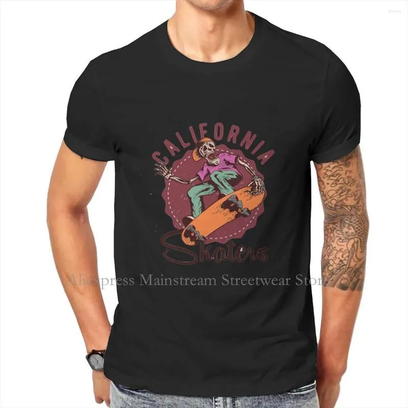 Heren t shirts skateboard schedel o nek t -shirt stof 2023 klassiek shirt heren kleding individualiteit oversized grote verkoop