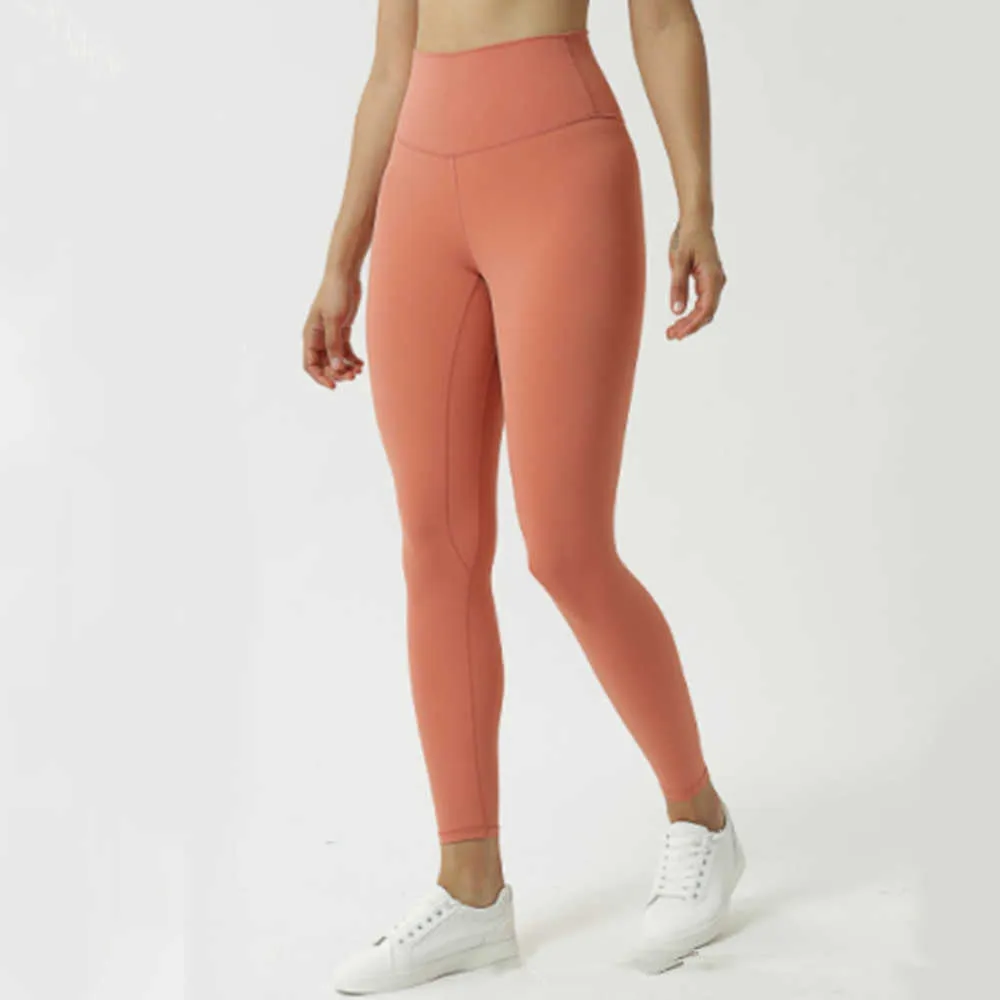 2023al Lularoe Leggings Cintura sem costura da cintura nua sensação de leggings que corre ginásio de fitness