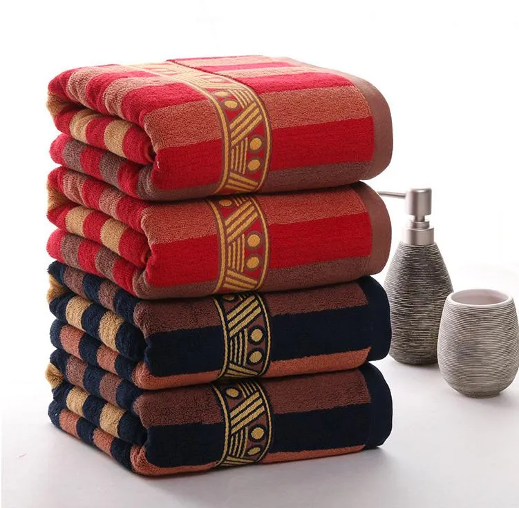 Towel 70x140cm Striped Bath For Men And Women Soft Cotton Towels Bathroom Super Absorbent Quick Dry