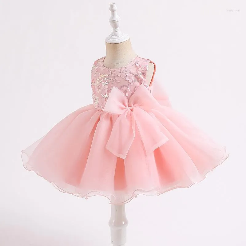 Vestidos de menina roupas de bebê nascidas batismo primeiro vestido de 1º aniversário para meninas vestido de batismo da princesa partido proa