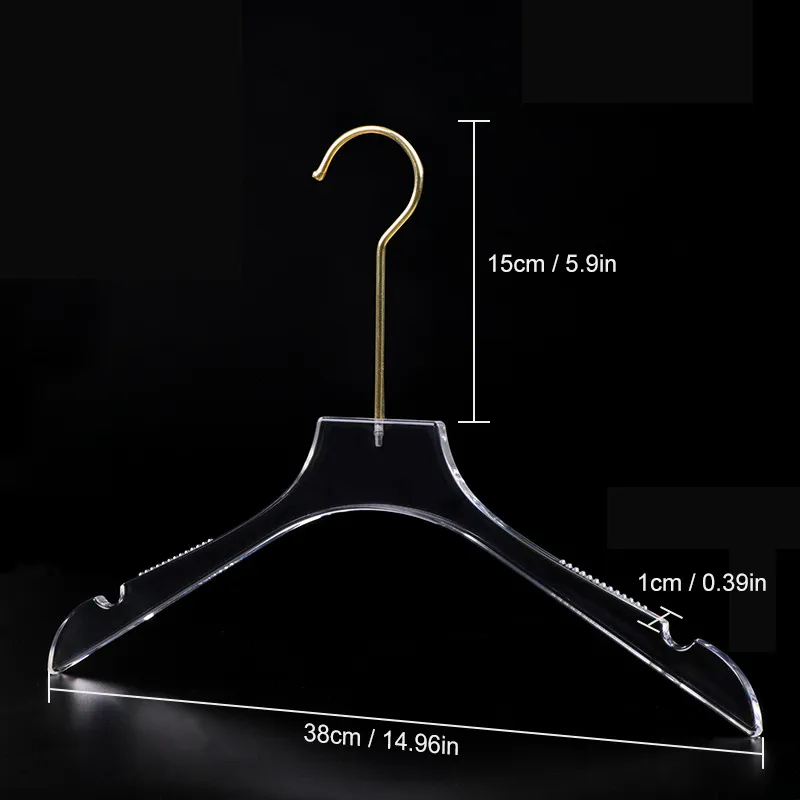 Perchas transparentes online por mayor