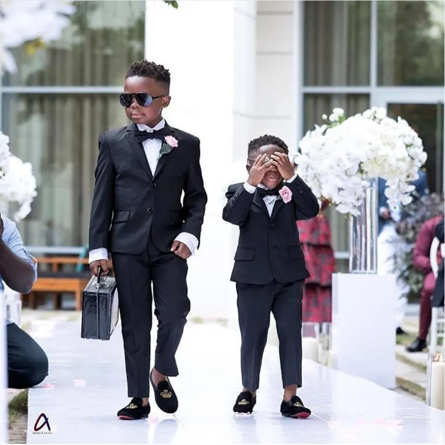 Boys' Classic Black Tuxedo - Pure Elegance, Unmatched Sophistication –  HolloMen