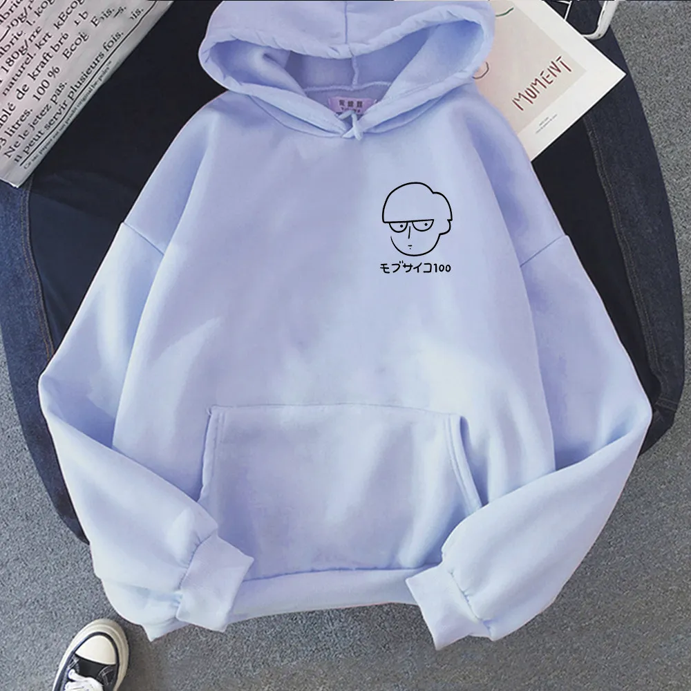 Erkek Hoodies Sweatshirts Japon anime mob psiko 100 kawaii mafya hoodies harajuku karikatür sopa figür basılı moda kış büyük boy sweatshirtler erkek 230227