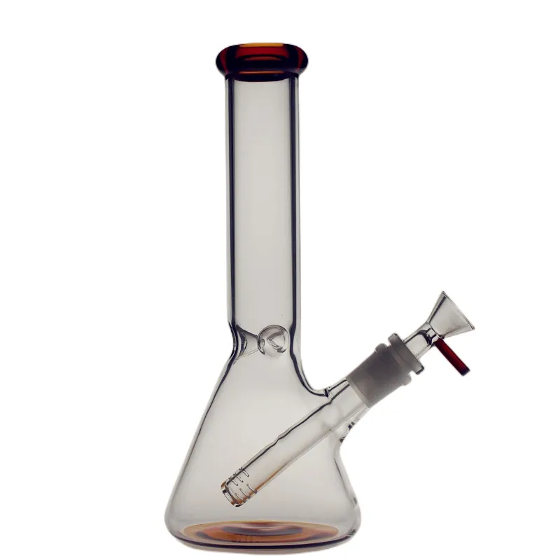 10 Inç Uzun Boylu Kız Renkli Cam Beher Bong Nargile Su Borusu Seyahat Dab Rig Difüzyon Percolate Temizle Ortak boyutu 14.4mm PG3007-Satıldı