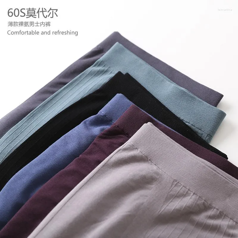 Underpants Summer Thin Naked Ammonia MEN'S Underwear Modal Vertical Stripes Boxers Large Size Japanese-style Business Shorts