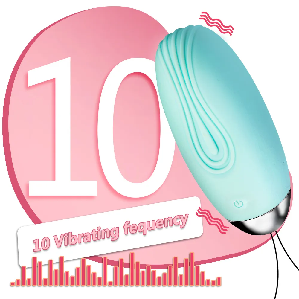 Uova/Proiettili Vibratore a Uovo Saltatore Stimolatore Clitorideo 10 Frequenza Telecomando Wireless Ricaricabile USB Vibratore Punto G_voghion.com