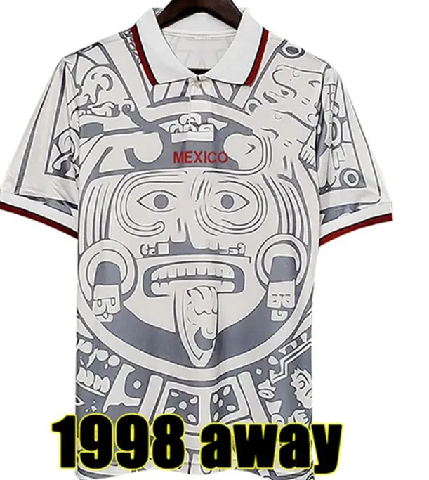 DHgate.com:1998 Mexico Soccer Jersey Away BLANCO Vintage