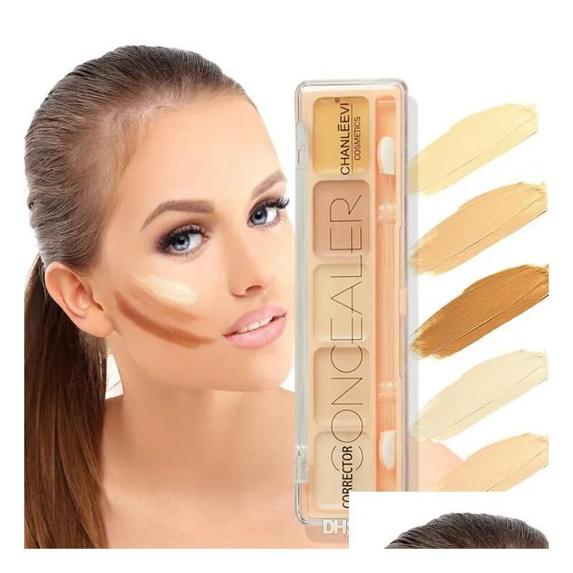 Correcteur Base 5 Couleur Contour Maquillage Hydratant Fondation Er Crème Pour La Peau Visage Maquiagem Drop Delivery Santé Beauté Dhdbu