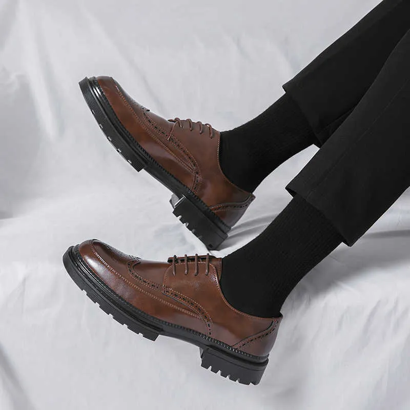 Scarpe Eleganti Scarpe Casual In Pelle Da Uomo Moda Scarpe Brogue