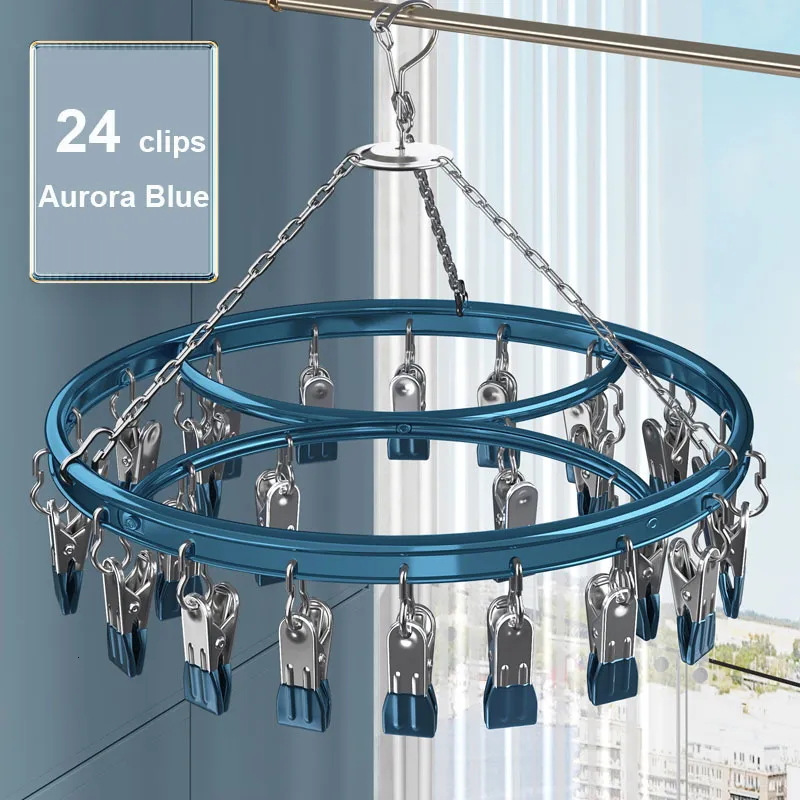 Hangers rekken winddichte aluminium legering sokken rack droger ondergoed hanger kast organisator balkon sokplank opslag hoge kwaliteit 230227