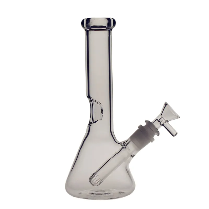 Saml 21cm Hög bägare Bong Vattenpipor Mini Bongs Glas Travel Dab Rig Diffusion Percolate fog storlek 14,4 mm PG3008