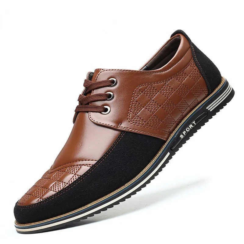 Dress Shoes Leather Men Dress Shoes Brogue Breathable Lace Up Men Casual Shoes Business Handmade Sneakers Men Loafers Luxury Brand Moccasins R230227