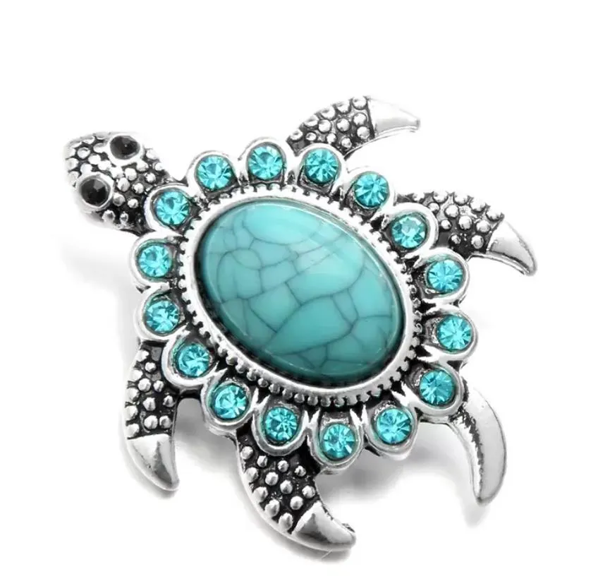 voiture dvr Fermoirs Crochets Noosa Forme De Tortue Gingembre Snap Chunks Pierre Turquoise Étoile De Mer 18Mm Boutons Bracelet À Faire Soi-même Bijoux Cadeau Drop Delivery Dhrxr