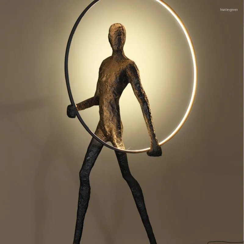 Vloerlampen Humanoïde sculptuur Grote decoraties Samenvatting Art Decoratie Woonkamer Licht Luxe LAMP