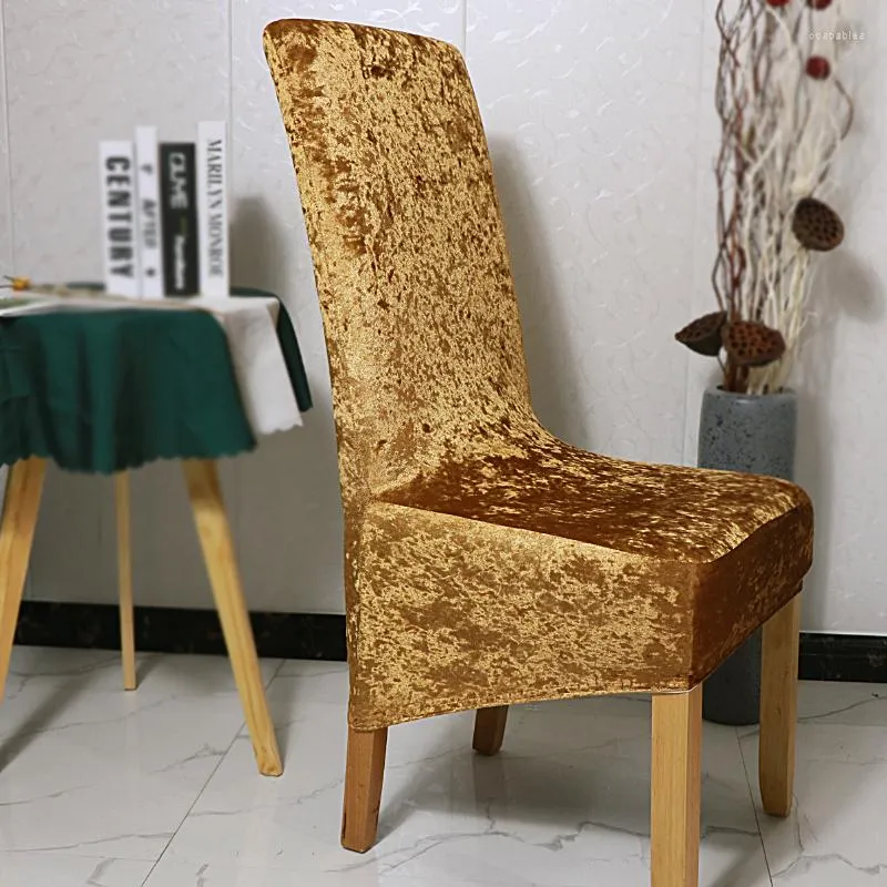 Chair Covers Capa De Cadeira Veludo Tecido Com Tamanho Grande Para Estilo Europeu E Restaurante Banquete Festa