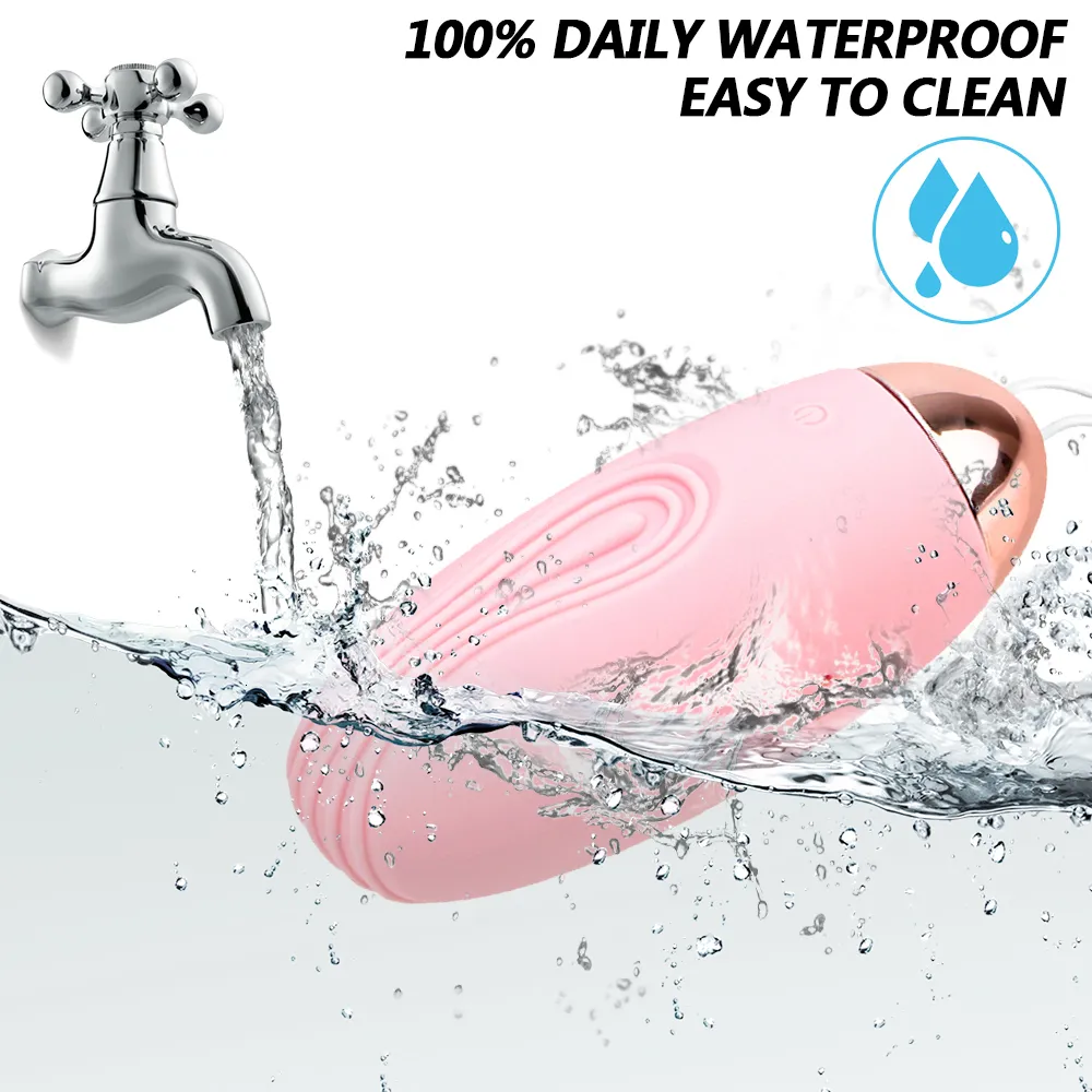 Uova/Proiettili Vibratore a Uovo Saltatore Stimolatore Clitorideo 10 Frequenza Telecomando Wireless Ricaricabile USB Vibratore Punto G_voghion.com
