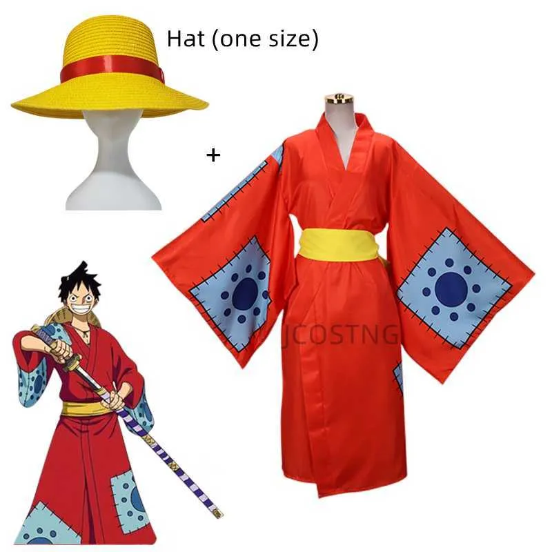 Roupa De Cosplay Cos Luffy De Uma Peça