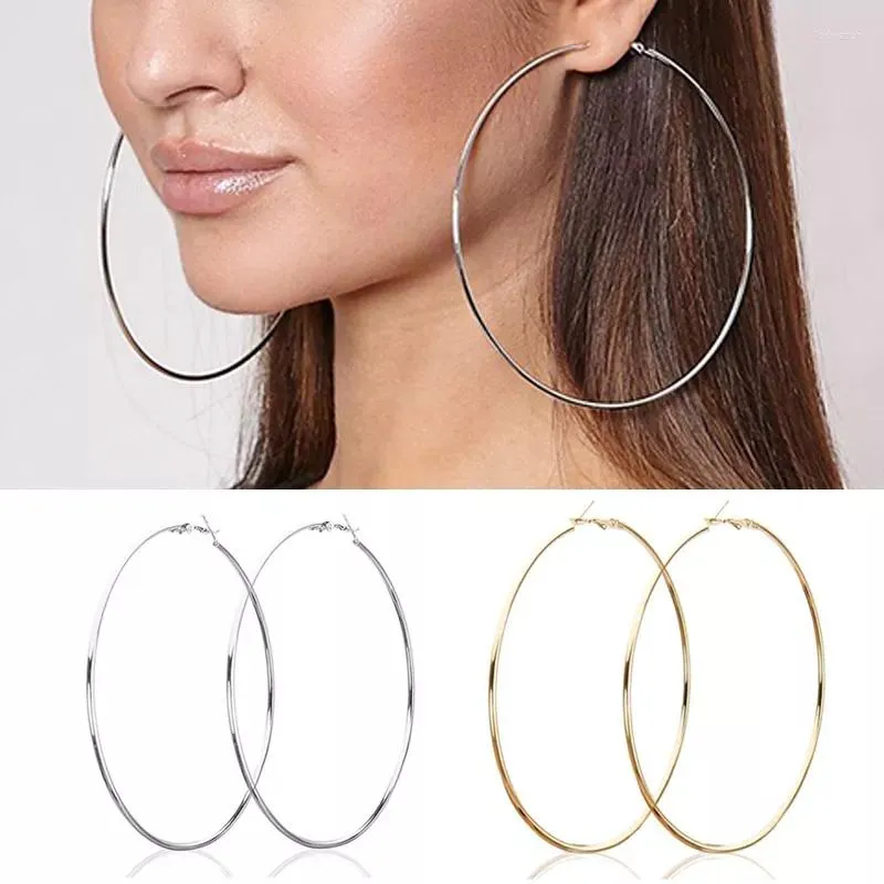 Boucles d'oreilles créoles 3-10cm, petit grand cercle, anneau d'oreille, bijoux à la mode, cadeau discothèque 2023