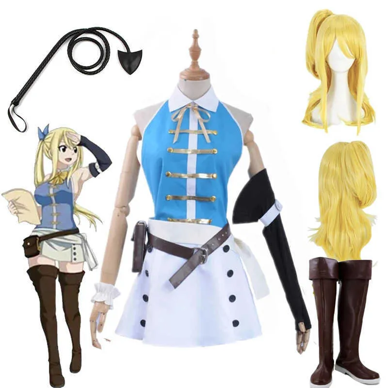 Anime Fairy Tail Lucy Heartfilia 7 Years Later Lolita Cosplay