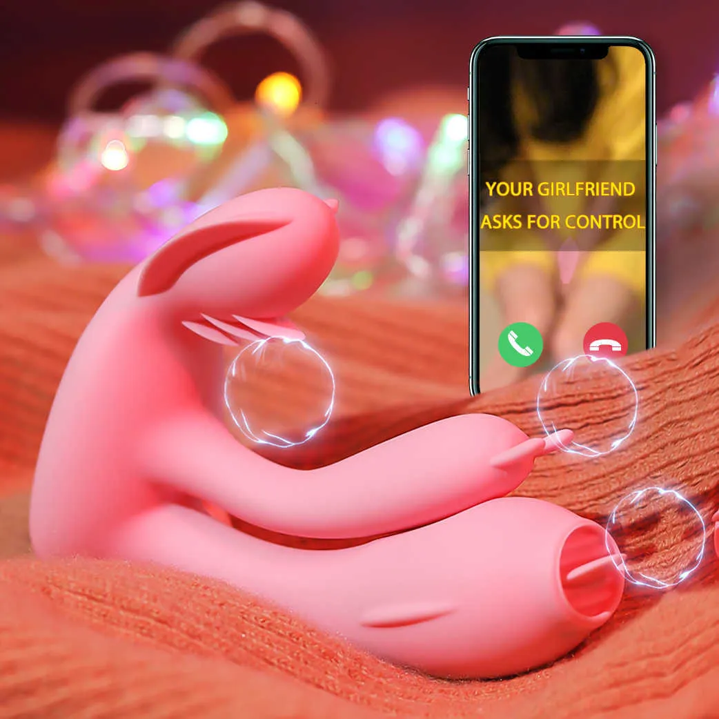 섹스 장난감 마사기 진동기 와이브리스 블루투스 리모컨 앱 딜도 웨어러블 질 팬티 토끼 진동기 성인 여성 음핵 자위기 섹스 장난감