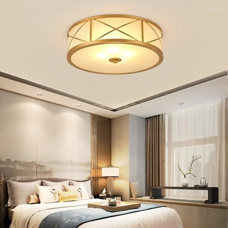 Ceiling Lights Vintage Design LED Round Simple Lampara De Techo Moderna Lighting Fixtures Living Room Bedroom Kitchen