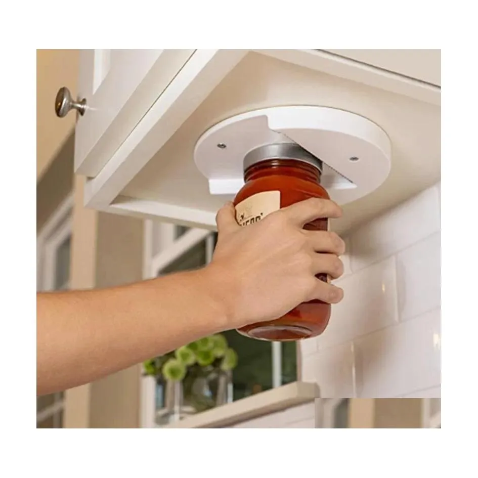 CAR DVR -öppnare Manual Kitchen Tool Gadgets Easy Grip Jar Opener under räknare kan rostfritt stål Simple Lock Drop Delivery Home Garden Dinin Dharf