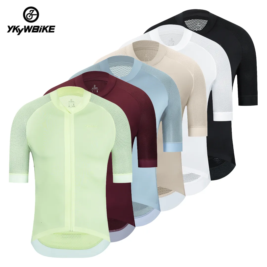 Cycling Shirts Tops YKYWBIKE Cycling Jersey Quick Dry Summer Short Sleeve MTB Maillot Bike Shirt Downhill Top Tees Mountain Bicycle Clothing 230227