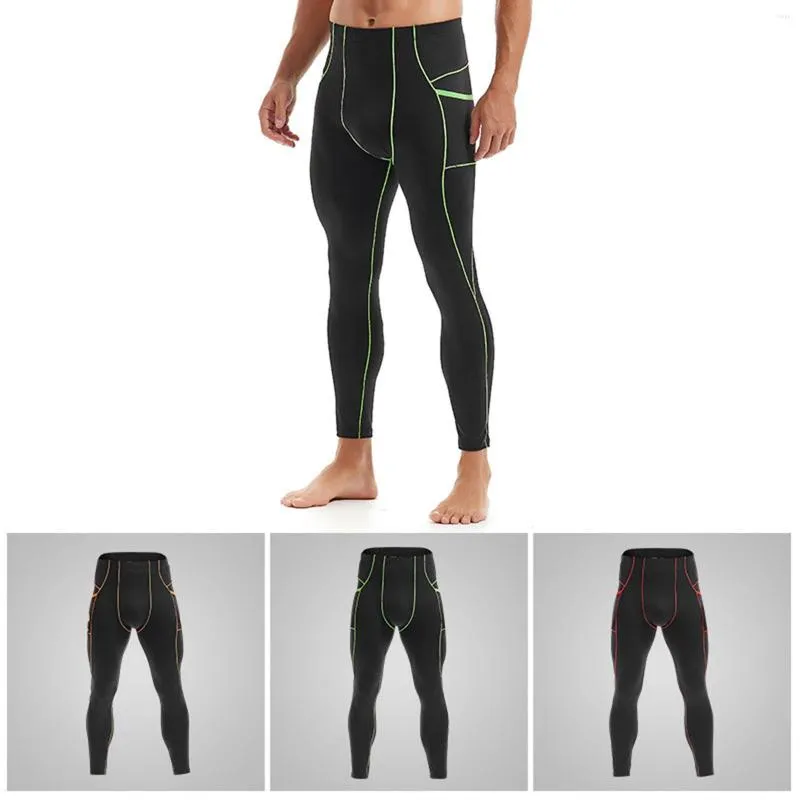 Pantaloni da uomo Pantaloni termici di separazione da uomo Leggings stretti e sottili Collant Pantaloni da pista per giovani Donna