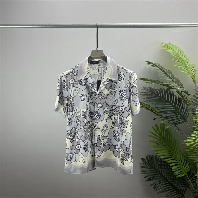 2 LUXURY Designers Shirts Men's Fashion Tiger Letter V silk bowling shirt Casual Shirts Men Slim Fit Short Sleeve Dress Shirt M-3XL#12