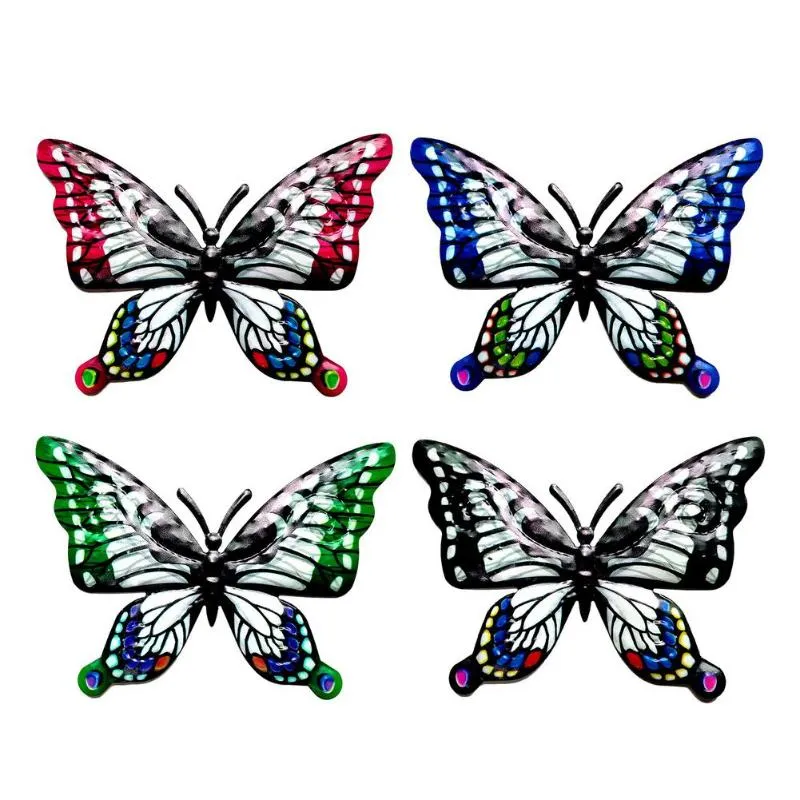 Garden Decorations Metal Butterfly Wall Decoration Accessories Outdoor Miniaturas Animal Statues