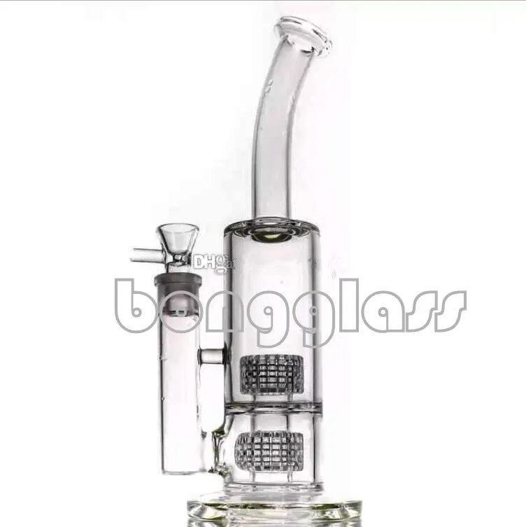 Tall Thick Triple Honeycomb Perc Hookah 18mm Joint Glass Water Pipes Oil Rigs Percolator Glass Water Pipe 614ad20bbd66c28bf500f64c