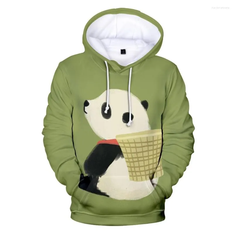 Men's Hoodies Kpop Panda Men Women Cute 3D Kawaii Hoodie Casual Tops Hit Hop Sweatshirt Anime Hoody Print Full 2023