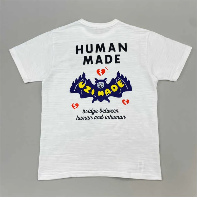 Męskie koszulki 2023ss Made T Shirt Mężczyźni Kobiety 1 Wysokiej jakości druk serca nadmierny hip-hop TOP TEE B5
