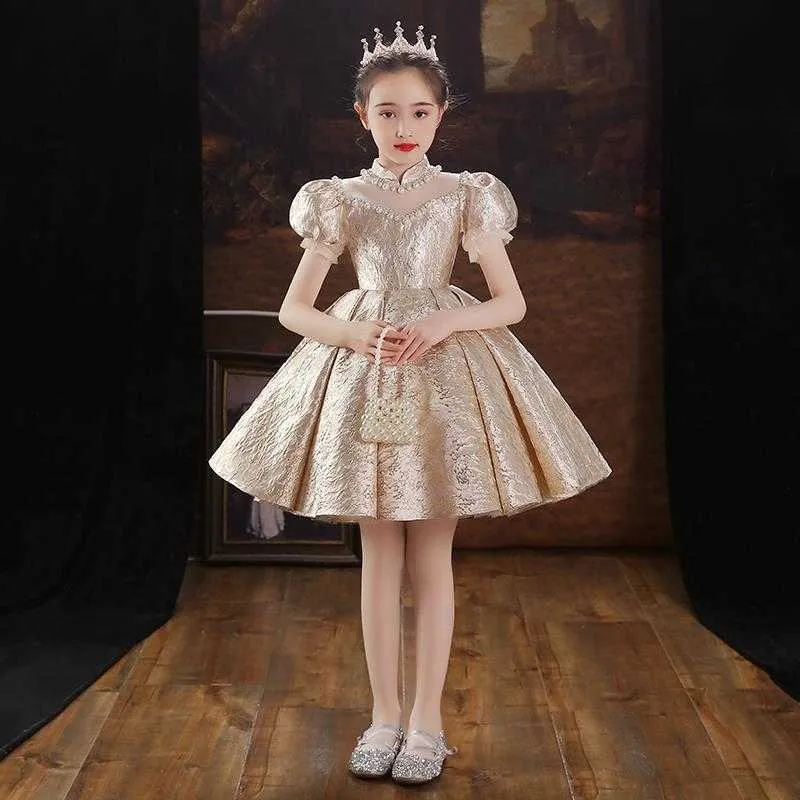 Robes de fille Robe d'anniversaire pour filles, robes de bal de luxe de styliste, robes de bal de princesse formelles pour enfants, gala de noël élégant 2023