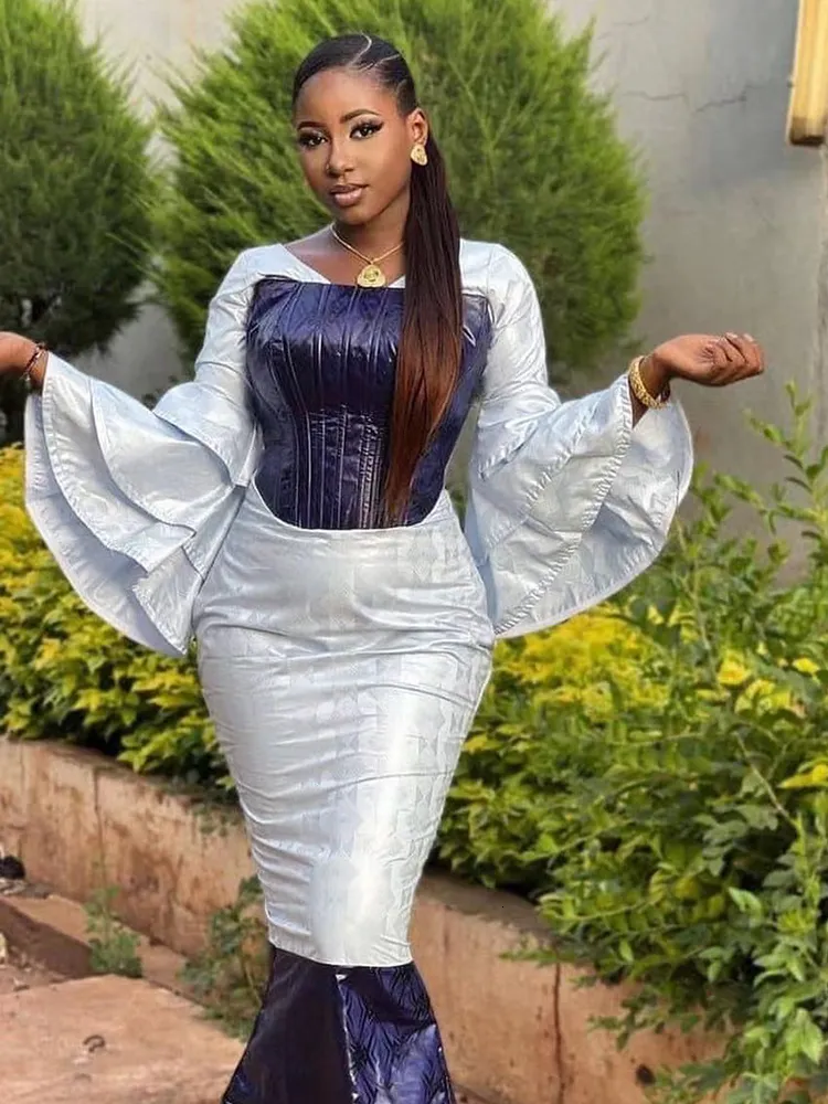 Plus Size Winter Bazin Riche Dress For Women Long Sleeve Ethnic Party Wear Gowns For Parties Bridesmaids And Eveings In Nigeria Basin Brode Design Style 230227 From Xue04 60.02 DHgate.Com
