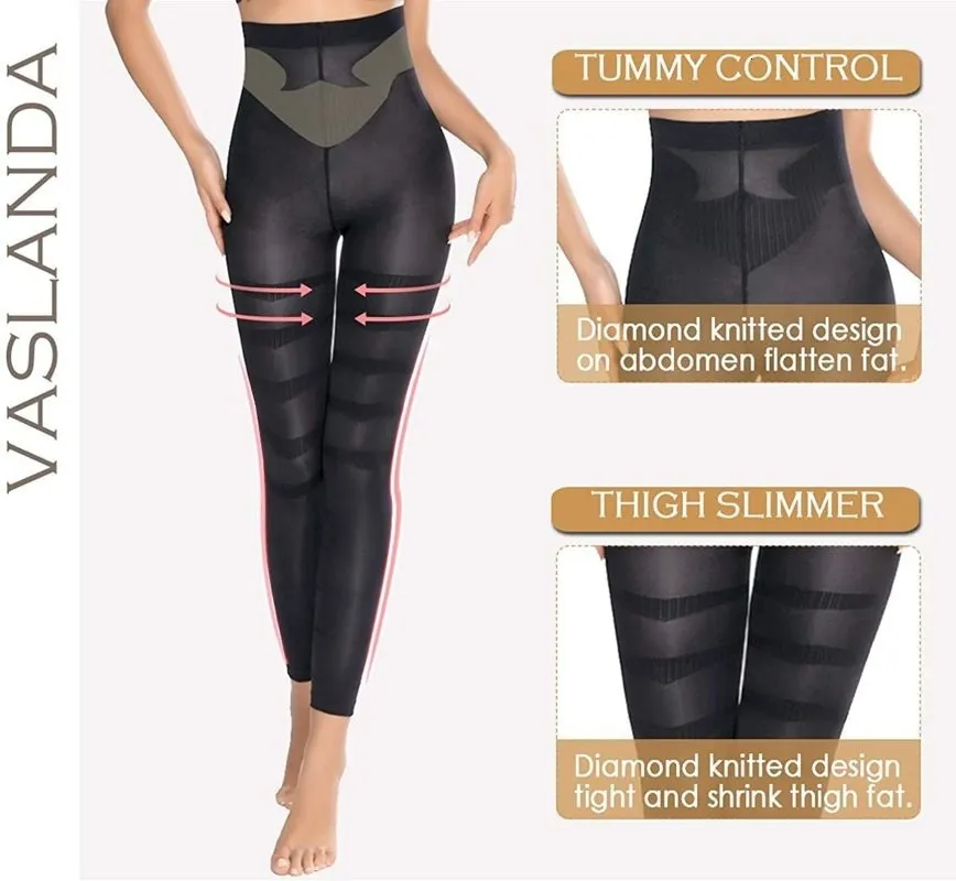 High Waist Anti-Cellulite Compression Leggings Body Shaper Tummy Control  Panty 