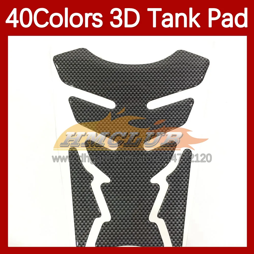 Moto Autocollants 3D En Fiber De Carbone Réservoir Pad Protecteur Pour KAWASAKI NINJA EX250 EX 250 R 250R EX250R 2008 2009 2010 2011 2012 Gaz Bouchon De Réservoir De Carburant Autocollant Autocollant 40 Couleurs