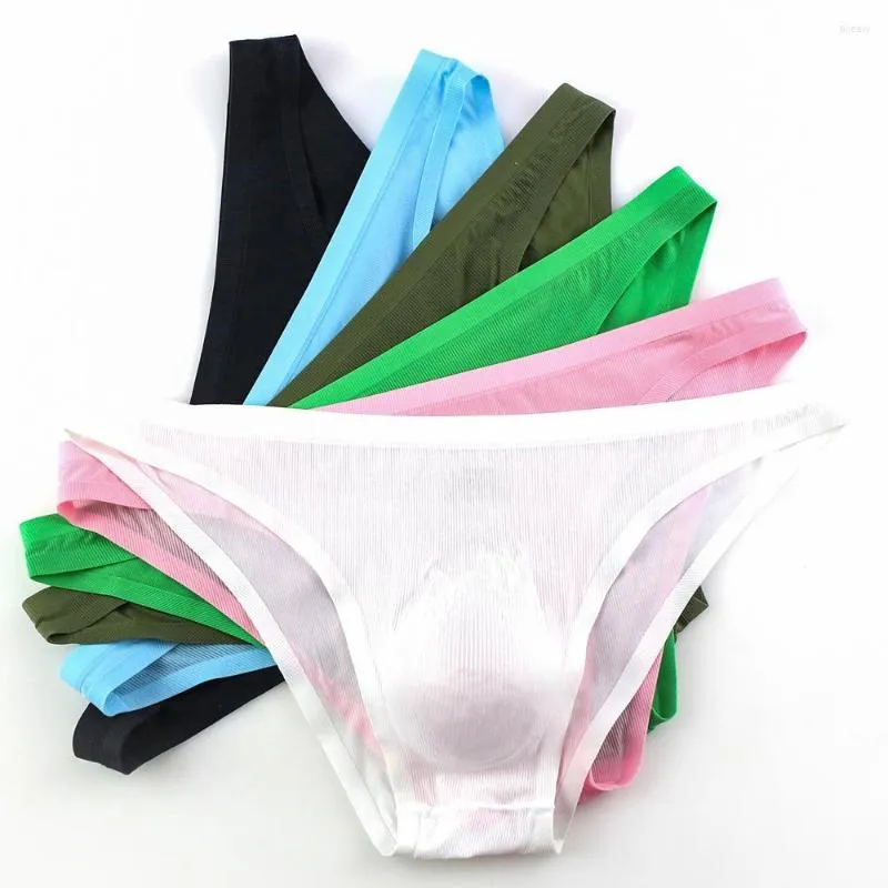 Unterhosen 6 teile/paket männer Unterwäsche Sexy Slip Low Rise Dessous Homosexuell Jockstrap Big Pouch Kurze Weiche Höschen Männliche Cuecas