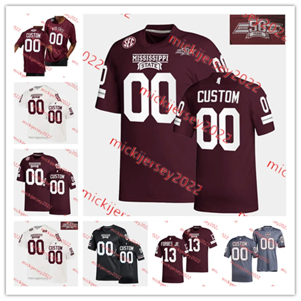 MSU Football Jersey Custom Stitched Mens Youth Walt Harris Art Davis Johnie Cooks Jackie Parker Marquiss Spencer Pernell McPhee Mississippi State Bulldogs Maglie