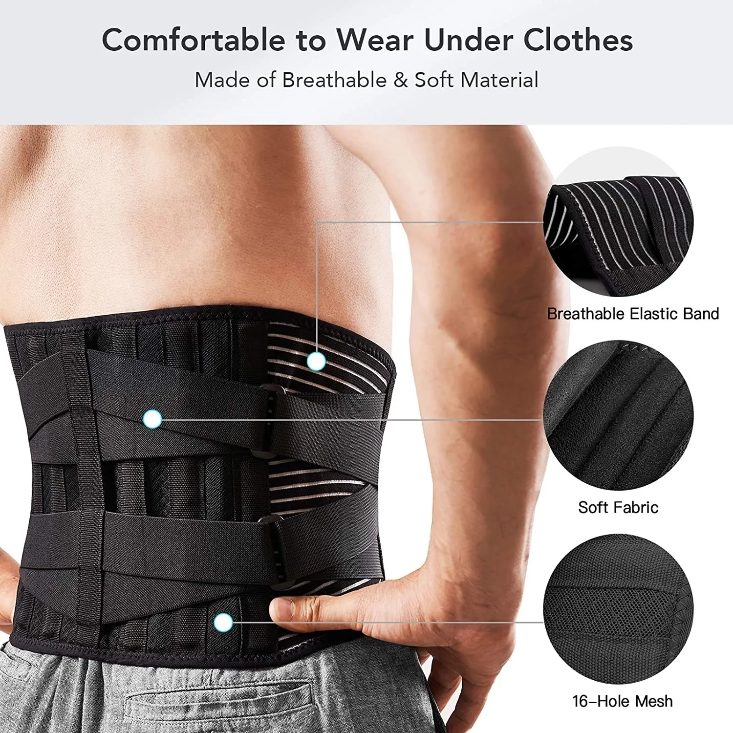Breathable Lower Back Ab Slimming Belt With 6 Antiskid Orthopedic Lumbar Support Stays For Men And Women Ideal For Gym And Pain Relief 230225 From Jia0007 18.09 DHgate.Com