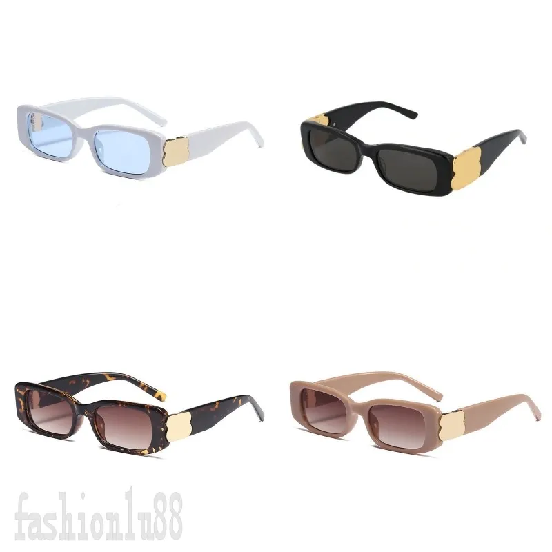 Lunettes de soleil pour hommes bleus b lunettes de soleil design de luxe lettre noire nuances extérieures lunette de soleil rectangle mode lunettes de soleil surdimensionnées femmes aaaaa PJ025 C23